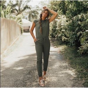 Albion fit sage green jumpsuit